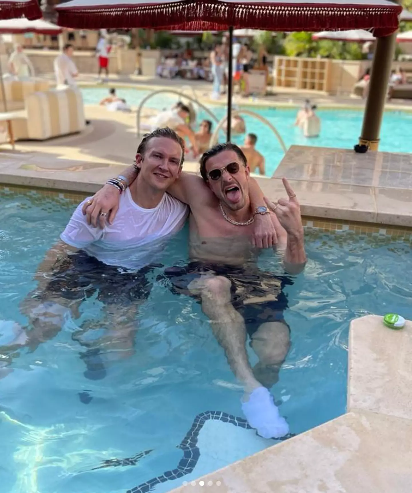 Jack Grealish has been well and truly getting on it in Las Vegas.