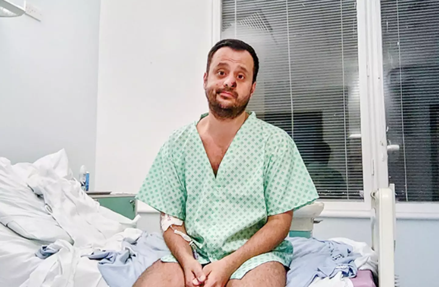 Harun Tulunay in hospital with mpox (Harun Tulunay/WHO)