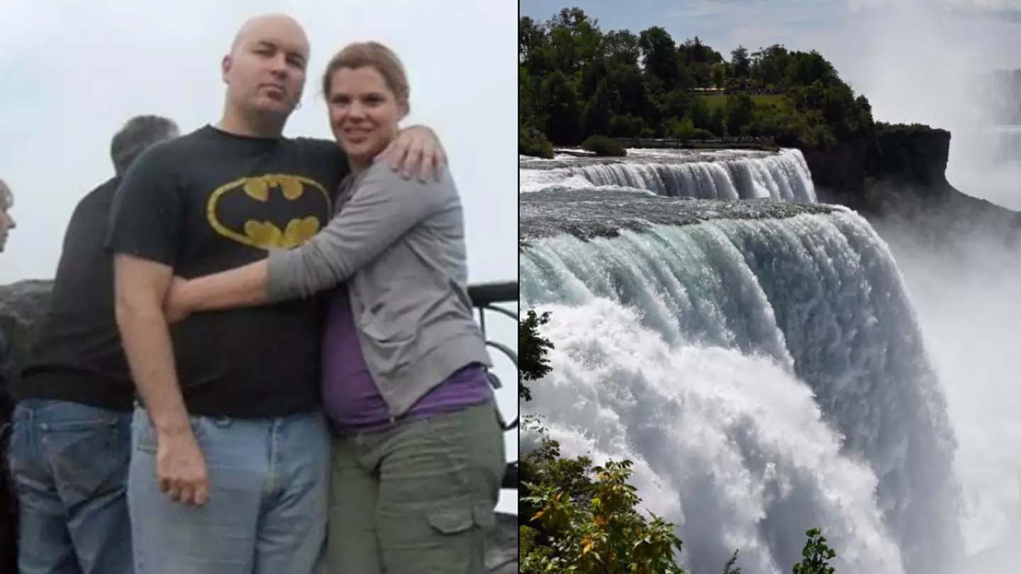 Tourists who were pictured at Niagara Falls caught heartbreaking last moments before horrific incident