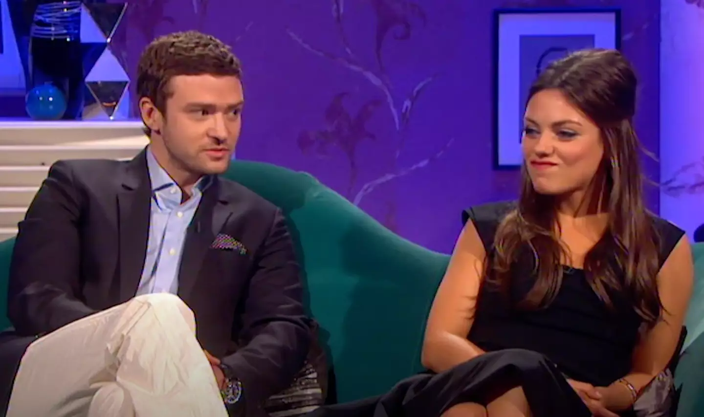Timberlake knew that Kunis wouldn't be happy with the statement (YouTube/Alan Carr: Chatty Man)