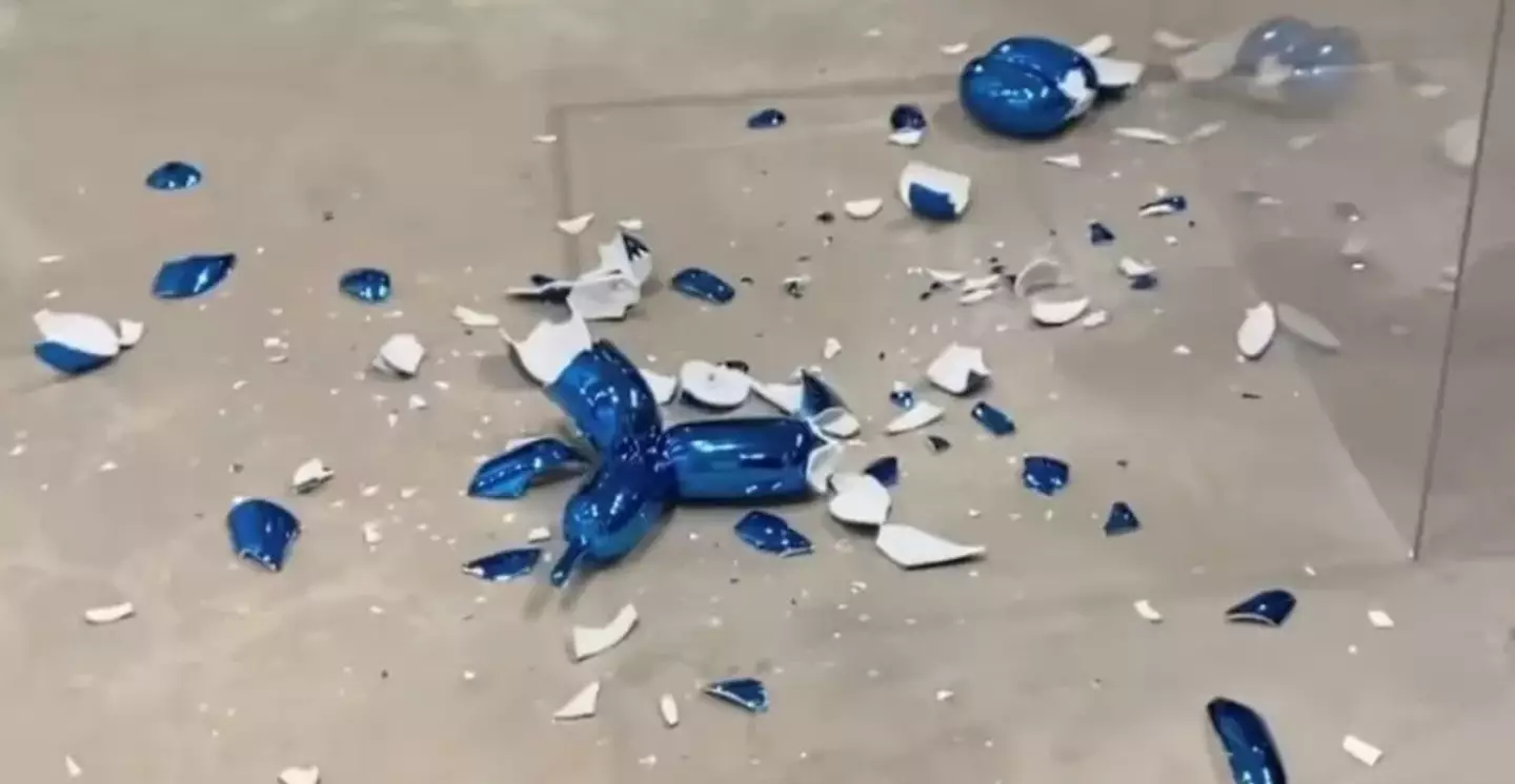 It was smashed to bits.