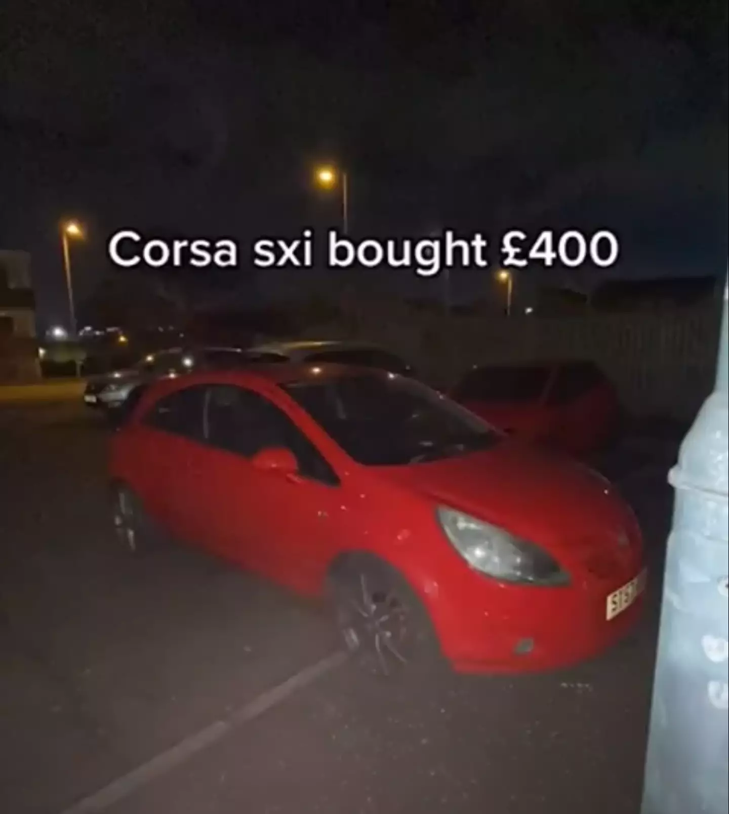 The TikToker bought the car for only £400.