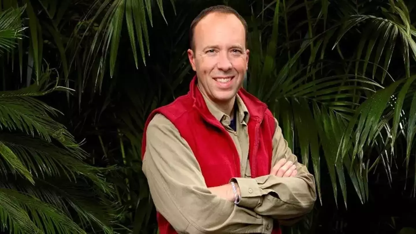 Matt Hancock appeared on I'm a Celebrity in 2022 (ITV)