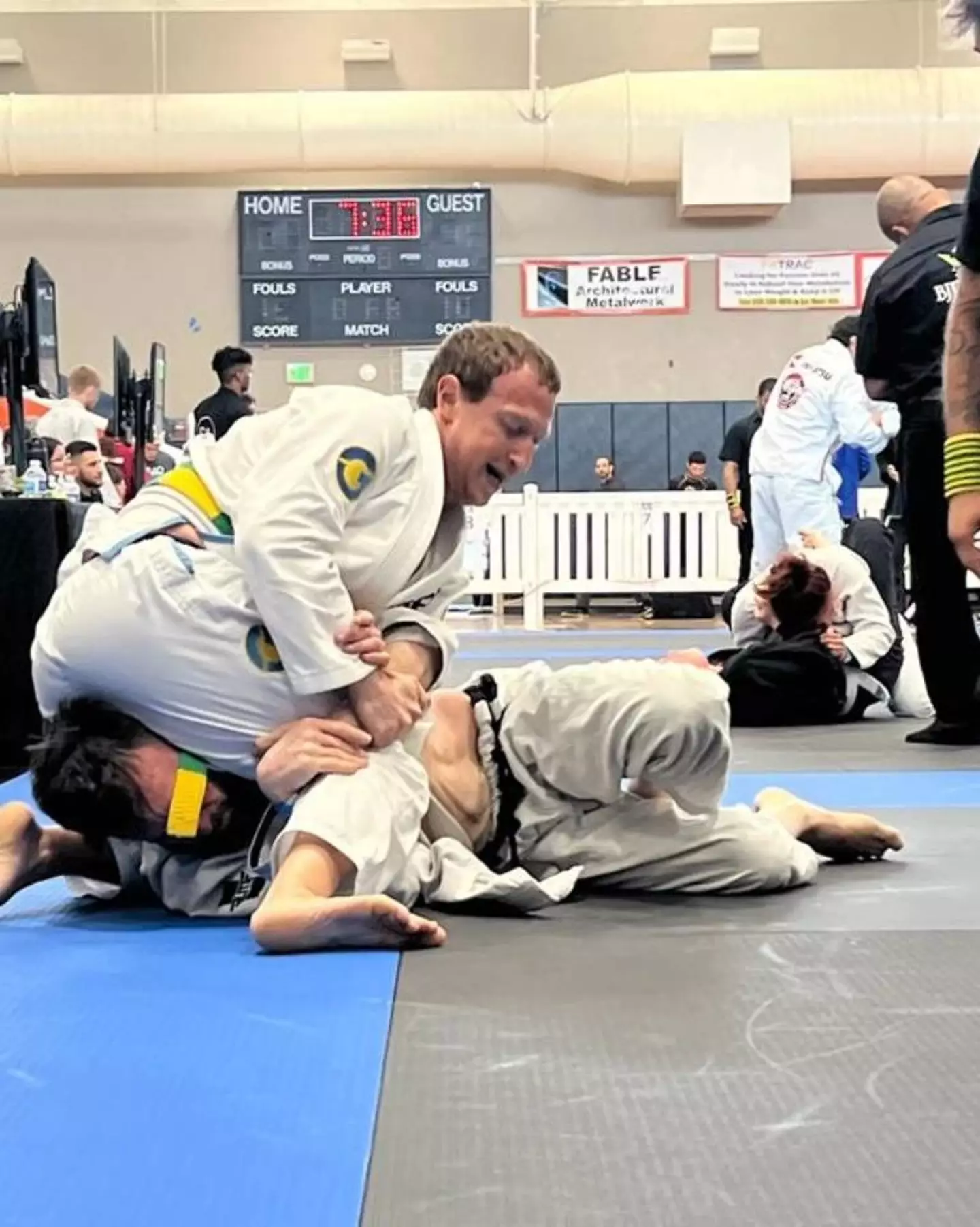 Zuckerberg picked up a gold and silver medal at his first competition.