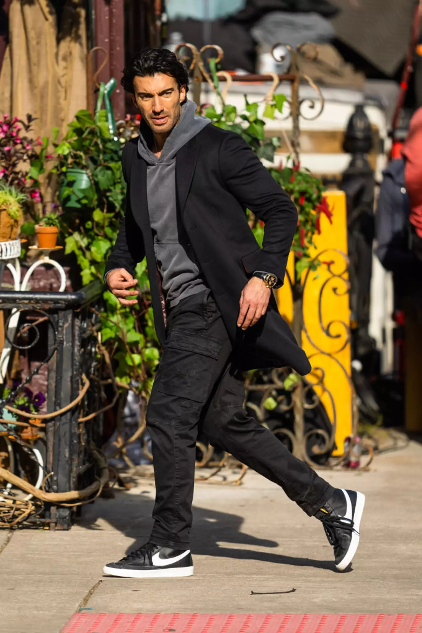 Justin Baldoni seen filming 'It Ends With Us' in New Jersey (Photo by Gotham/GC Images)