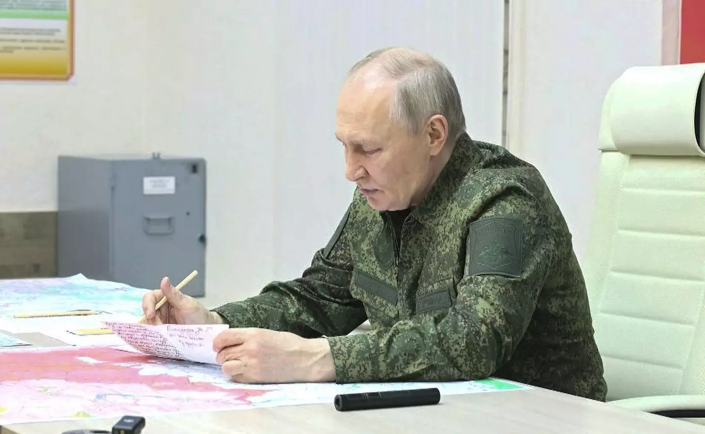 Vladimir Putin's Russia has dismissed the idea of a ceasefire with Ukraine (Kremlin Press Office/Handout/Anadolu via Getty Images)