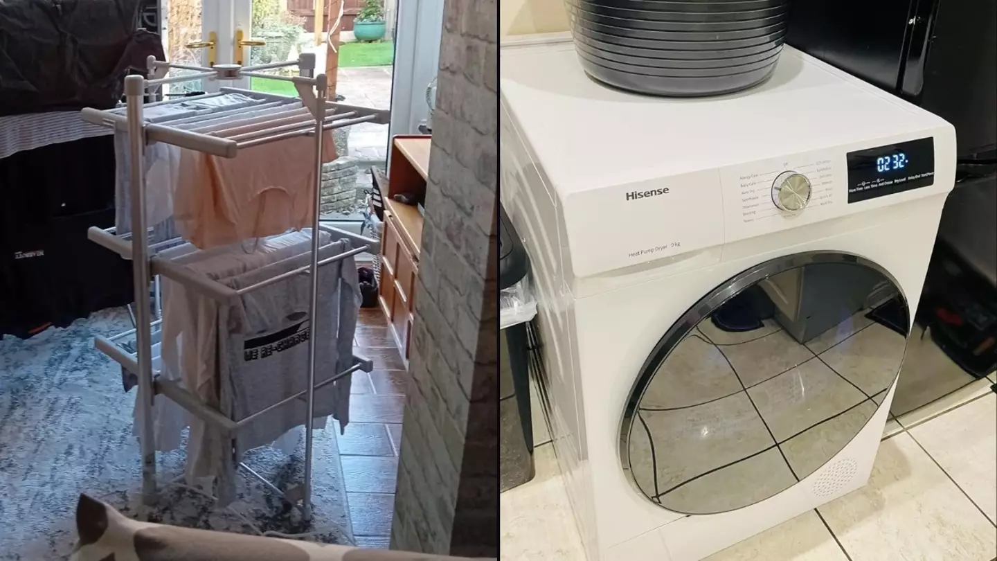Exact cost breakdown of drying clothes on a tumble dryer vs heated airer will surprise you