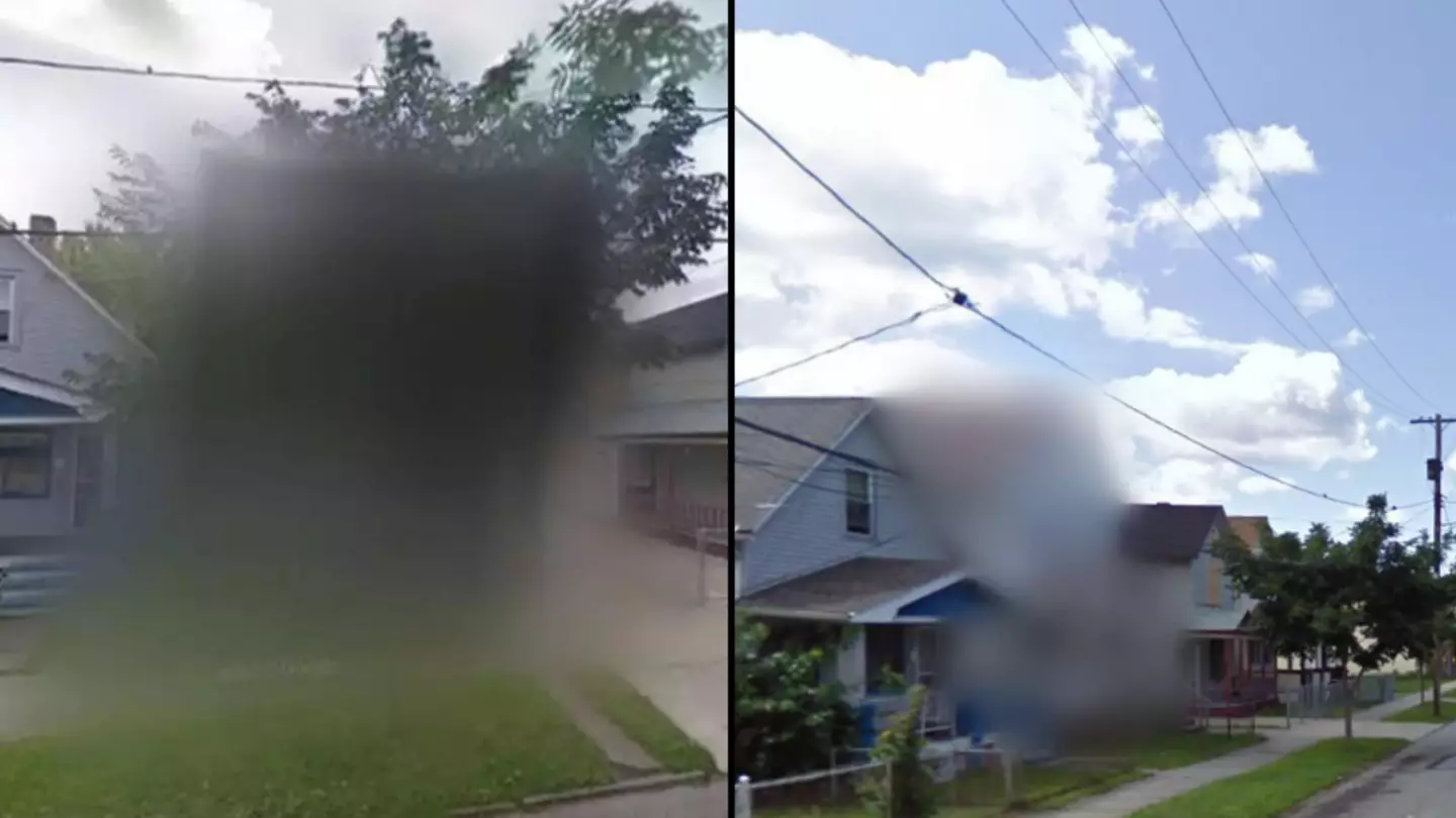 Google Maps has house on ordinary street blocked out for incredibly chilling reason