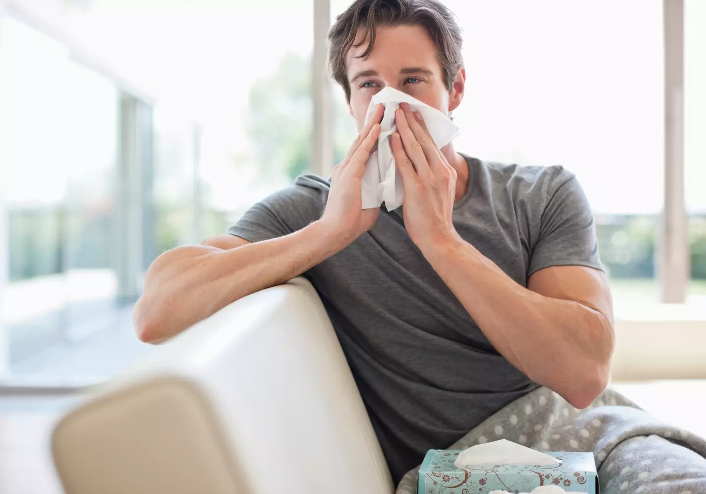 Four viruses are flying about the UK at the moment, prompting medics to warn of a 'quad-demic' (Getty Stock Photos)
