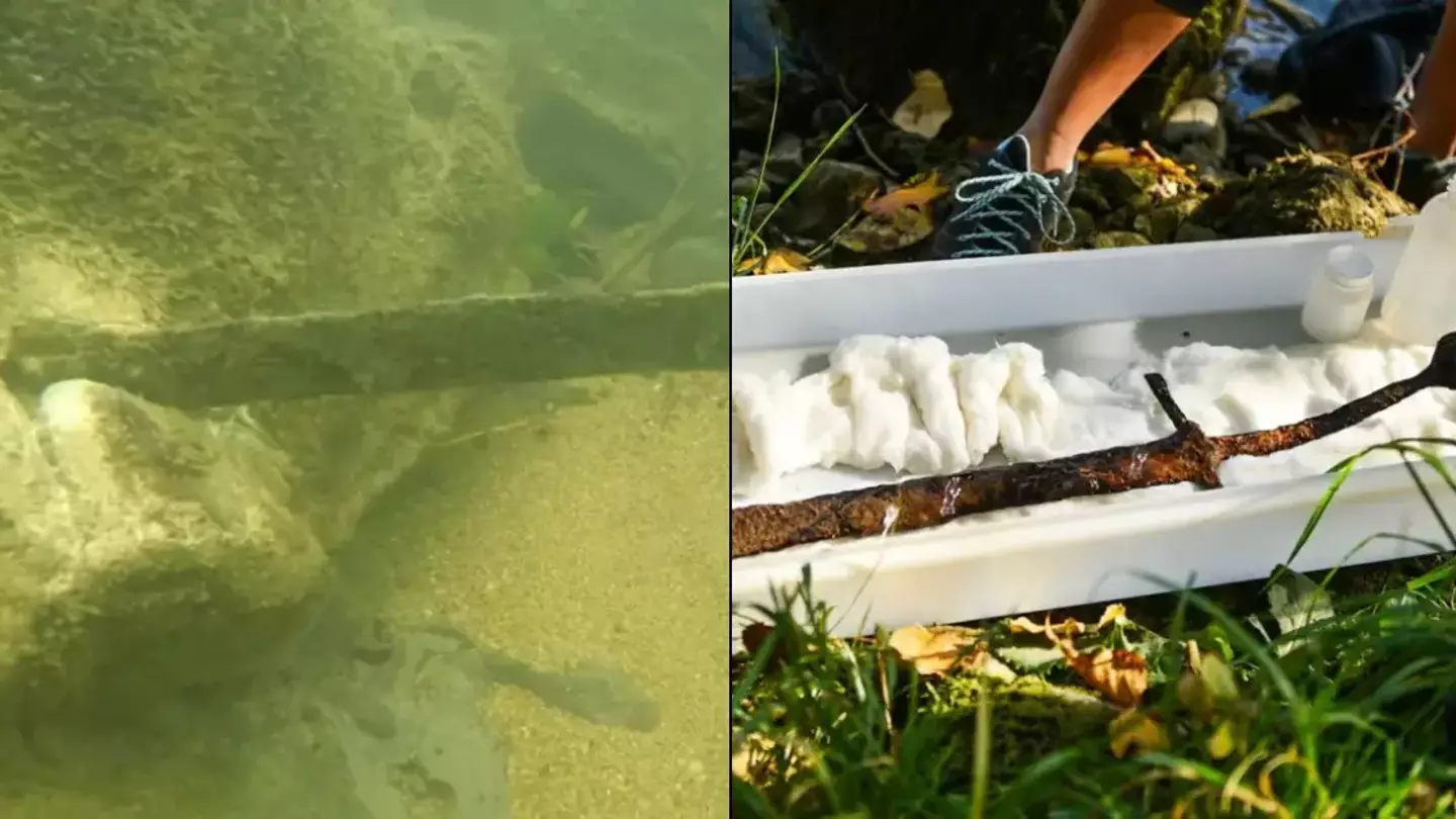 700-year-old sword dubbed 'real life Excalibur' was found stuck inside rock