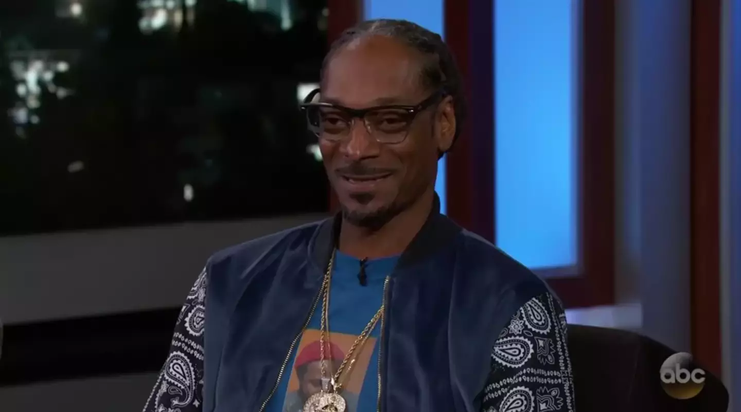 The 'Next Episode' rapper told the story on live TV with Jimmy Kimmel. (YouTube/Jimmy Kimmel Live)