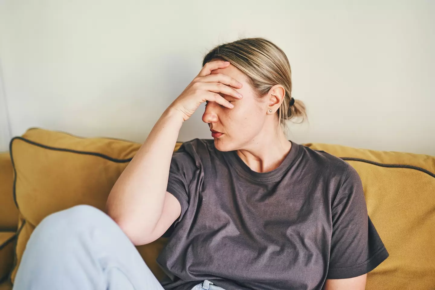 A thunderclap headache is characterised by sudden and severe pain (Getty Stock Photo)