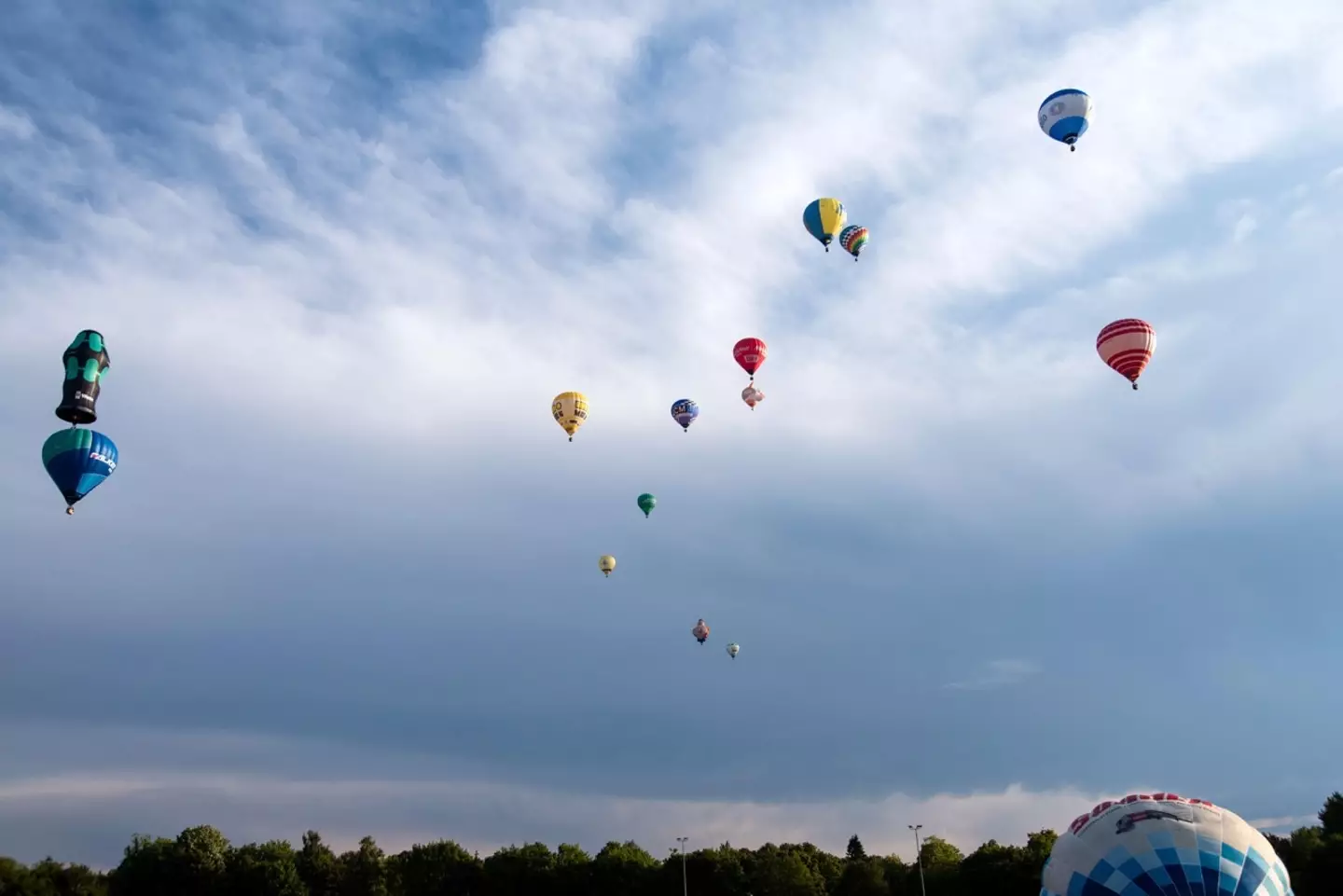 A man has died after a hot air balloon 'fell to the ground', police have said.