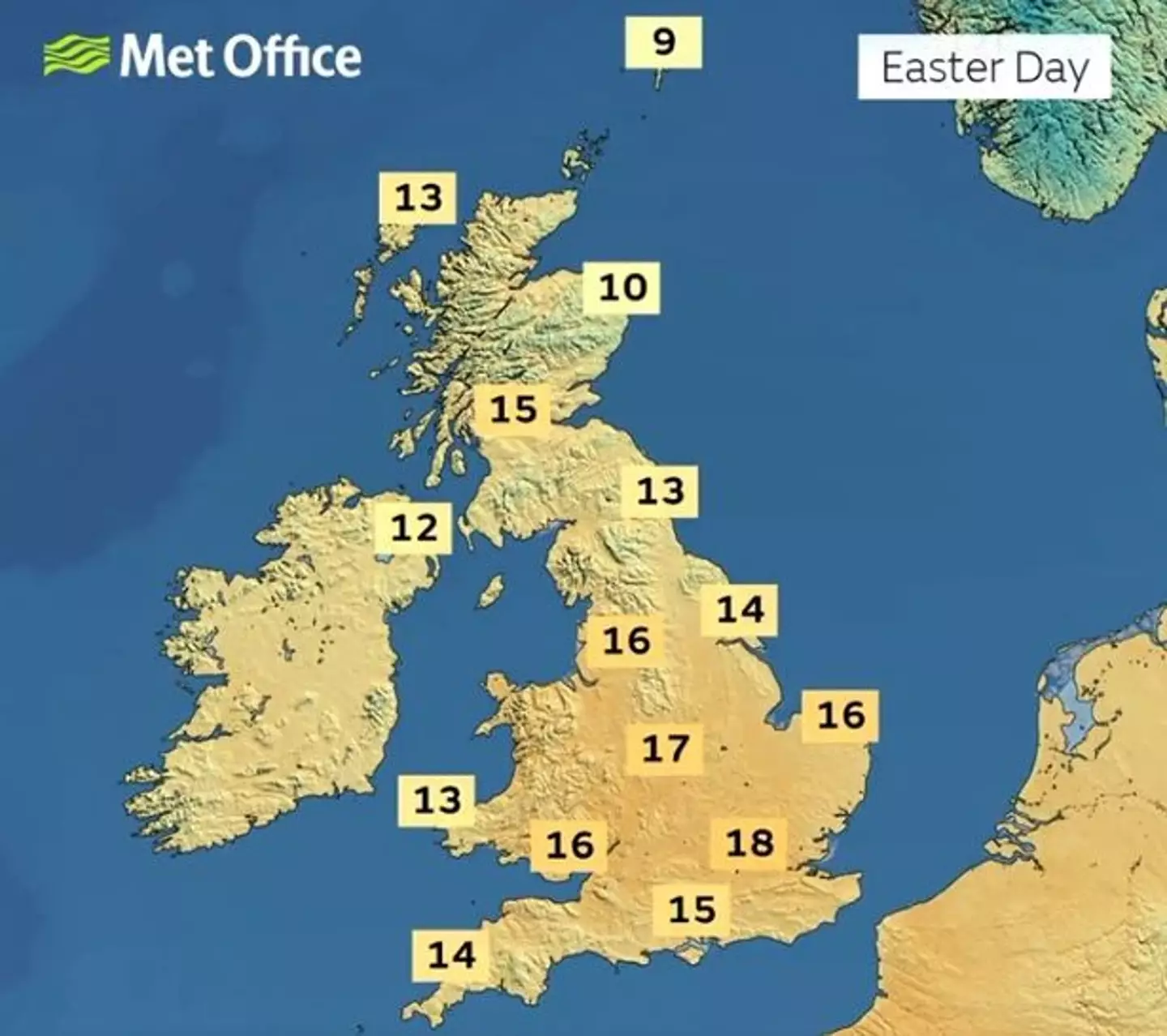 Happy Easter everyone as our sunny Sunday might just turn out to be the hottest day of the year so far.