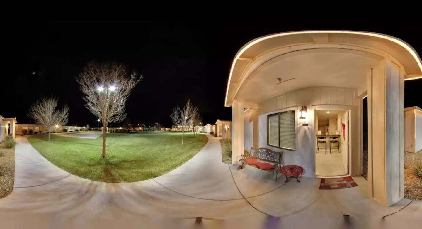 Punters can book swanky private bungalows at the resort or a room in the hotel (Sheri’s Ranch)