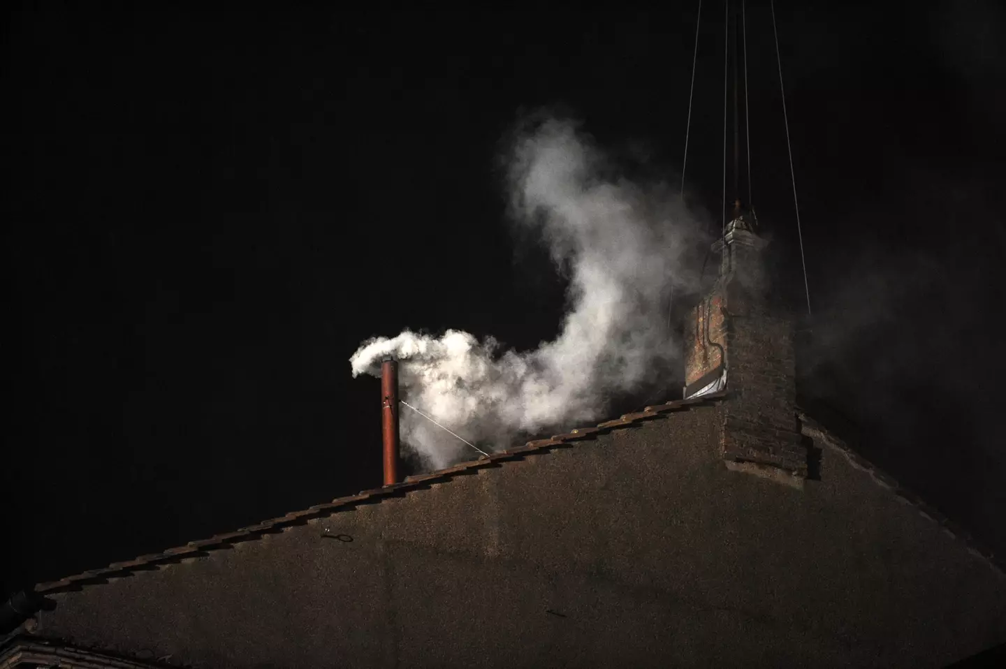 White smoke from the Sistine Chapel chimney is the sign a new pope has been chosen (Guido MARZILLA/Gamma-Rapho via Getty Images)