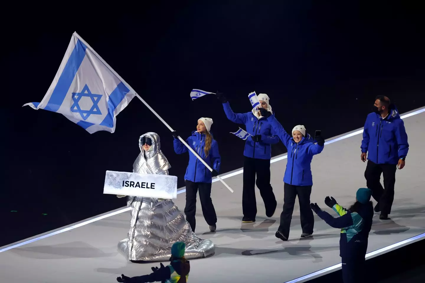 Athletes from the Israel team received some booing. (Gregory Shamus/Getty Images)