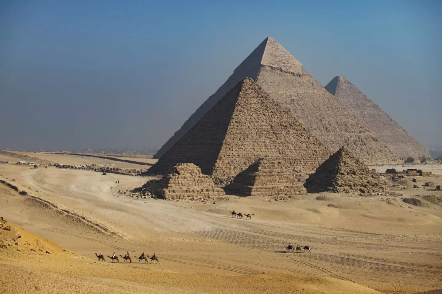 The Pyramids of Giza (Nese Ari/Anadolu via Getty Images)