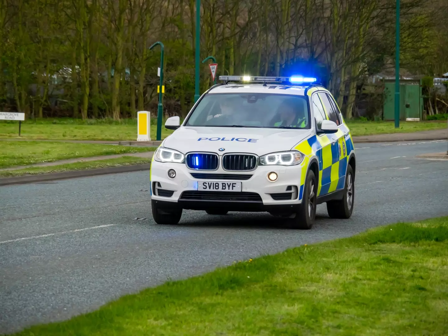 Stock image of a police vehicle.