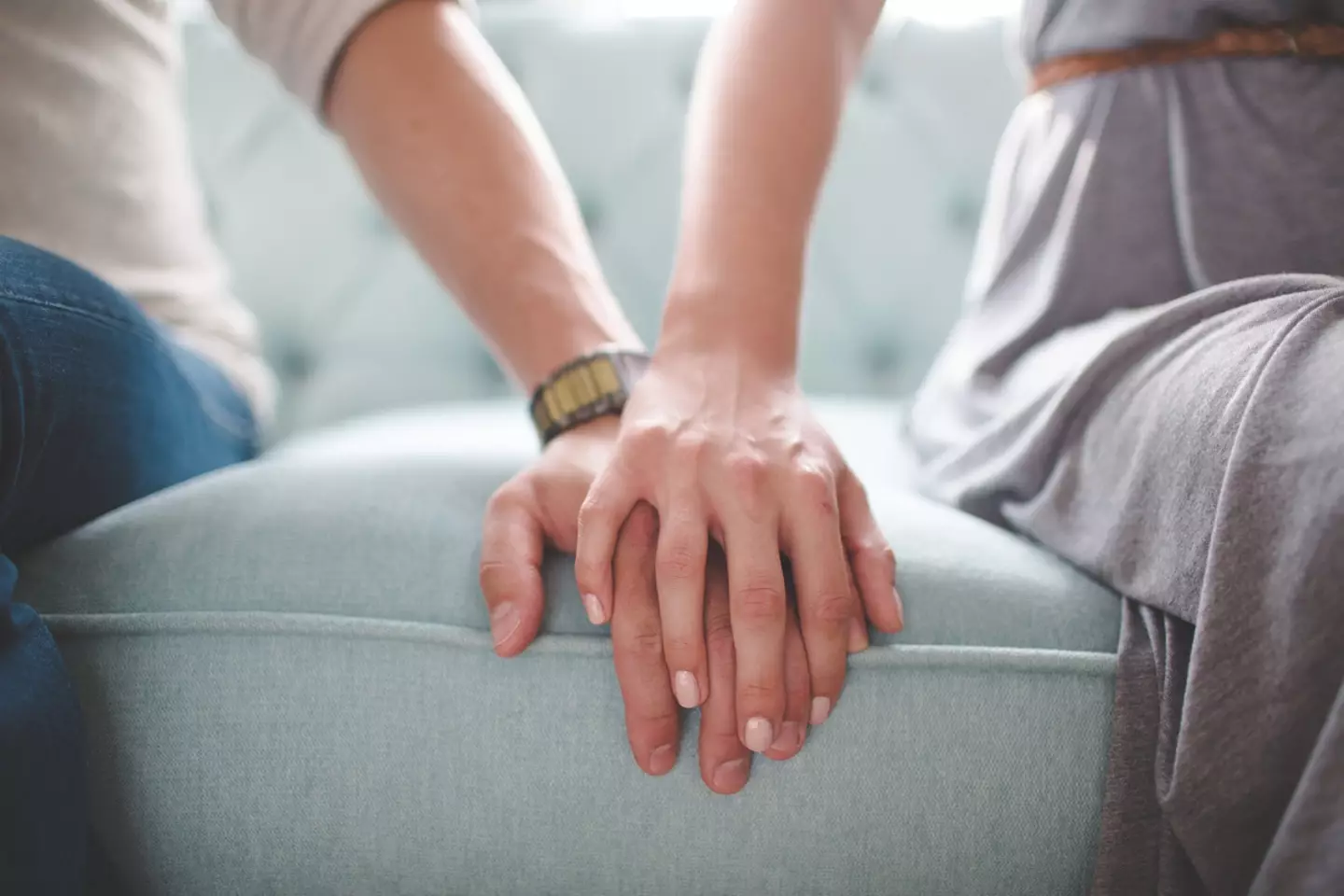 "I'm glad we got a sofa wide enough to have a whole cushion to hold hands on."