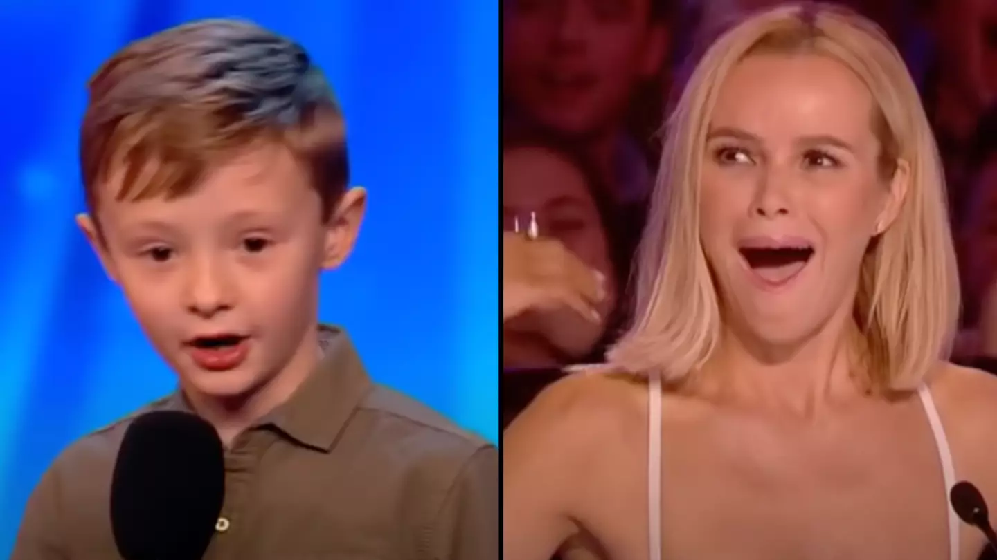 Amanda Holden gave kid on BGT the red buzzer after his joke about her made entire audience gasp