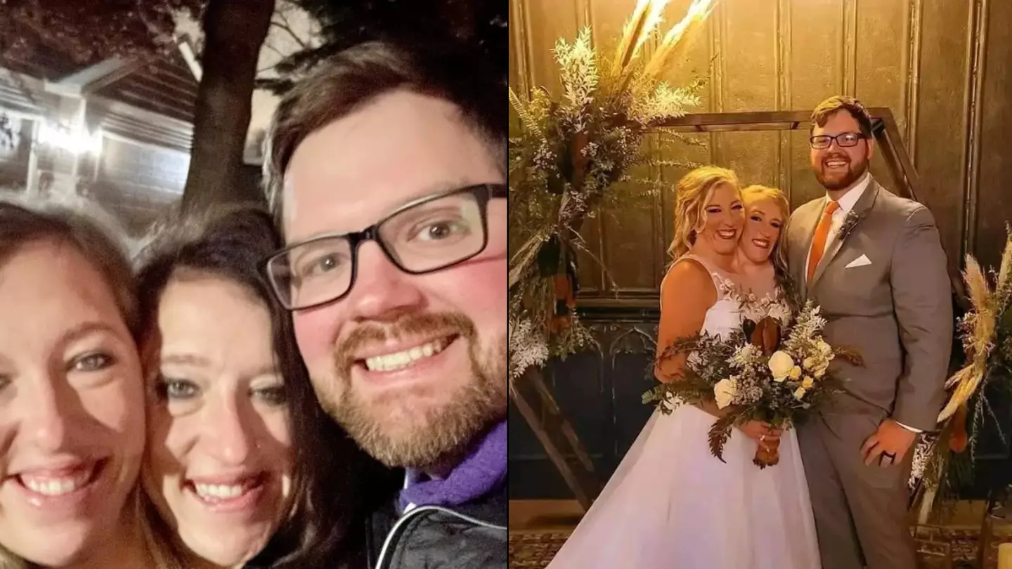 Conjoined twins Abby and Brittany Hensel share rare new photo of themselves with Abby's husband
