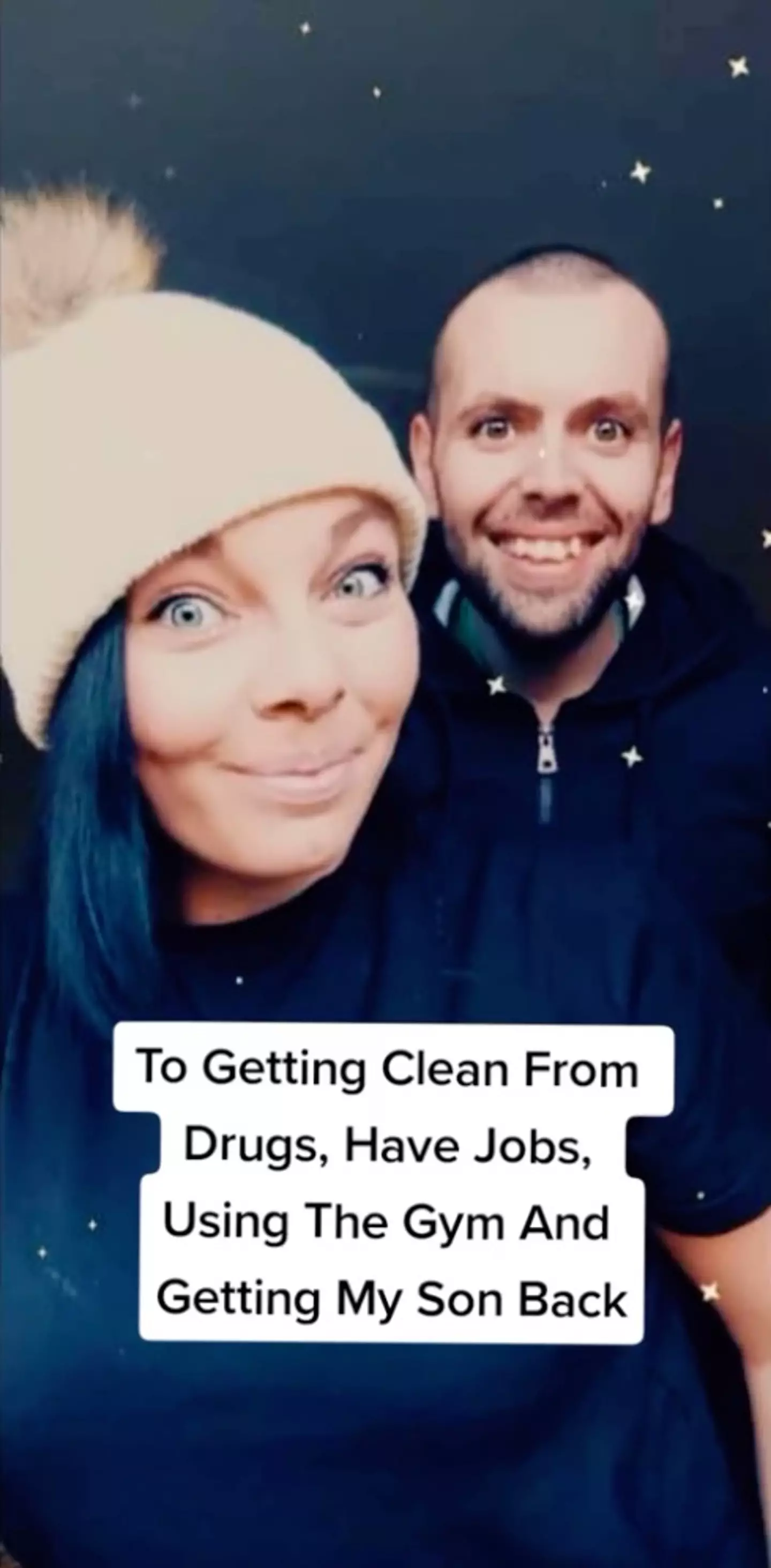 Now, after 10 months clean.