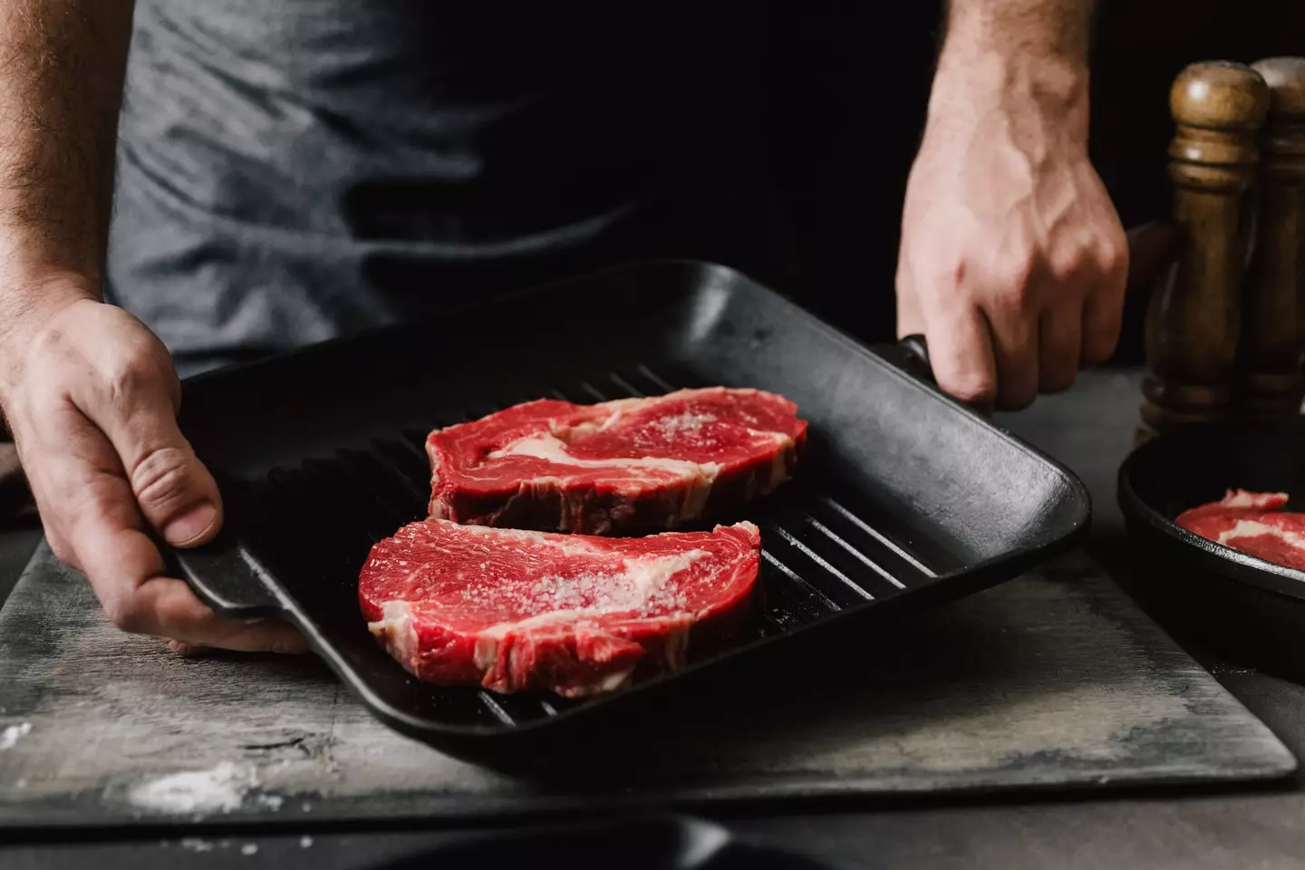Myoglobin is also the reason why muscle tissue is red when exposed to oxygen (Getty Stock Image)