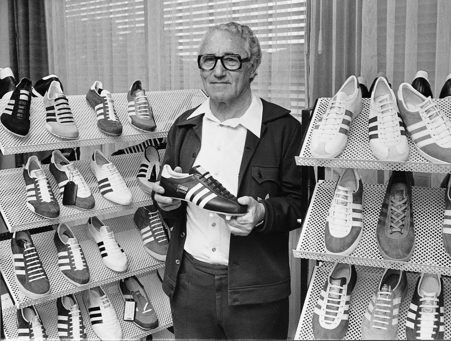 Adi Dassler's iconic logo has a much deeper meaning than most think (Brauner/ullstein bild via Getty Images)