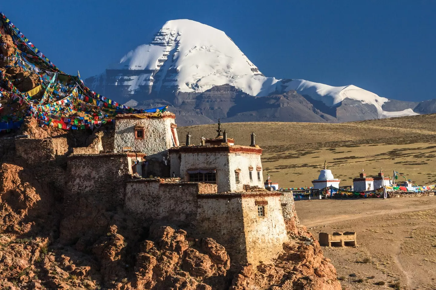 The mountain is also a site of pilgrimage for four religions and climbing it is forbidden.