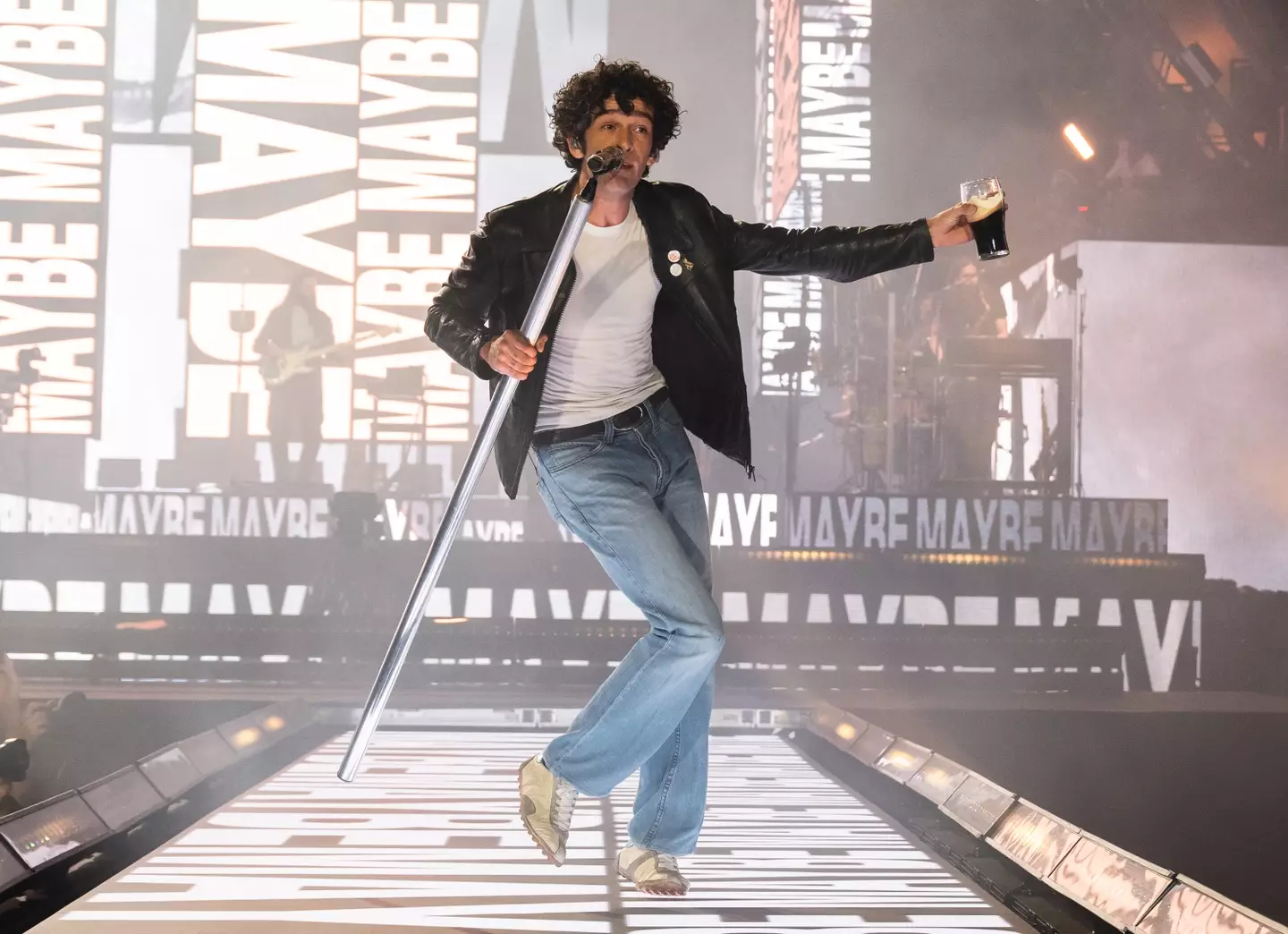 Healy's eccentric on-stage antics sparked a lot of conversation online (Samir Hussein/WireImage)