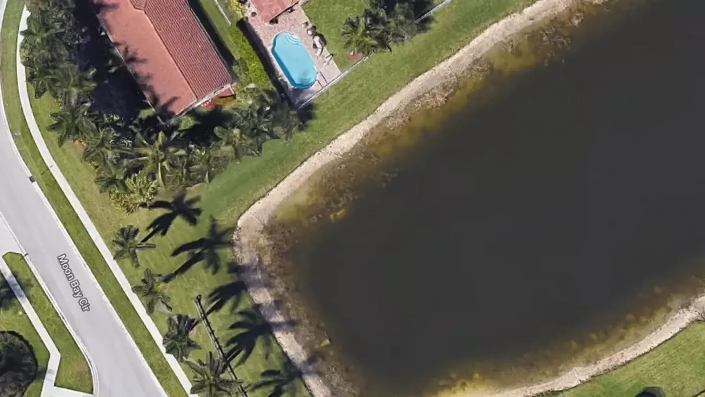 His submerged car was spotted in a Florida pond on Google Earth (Google Earth)