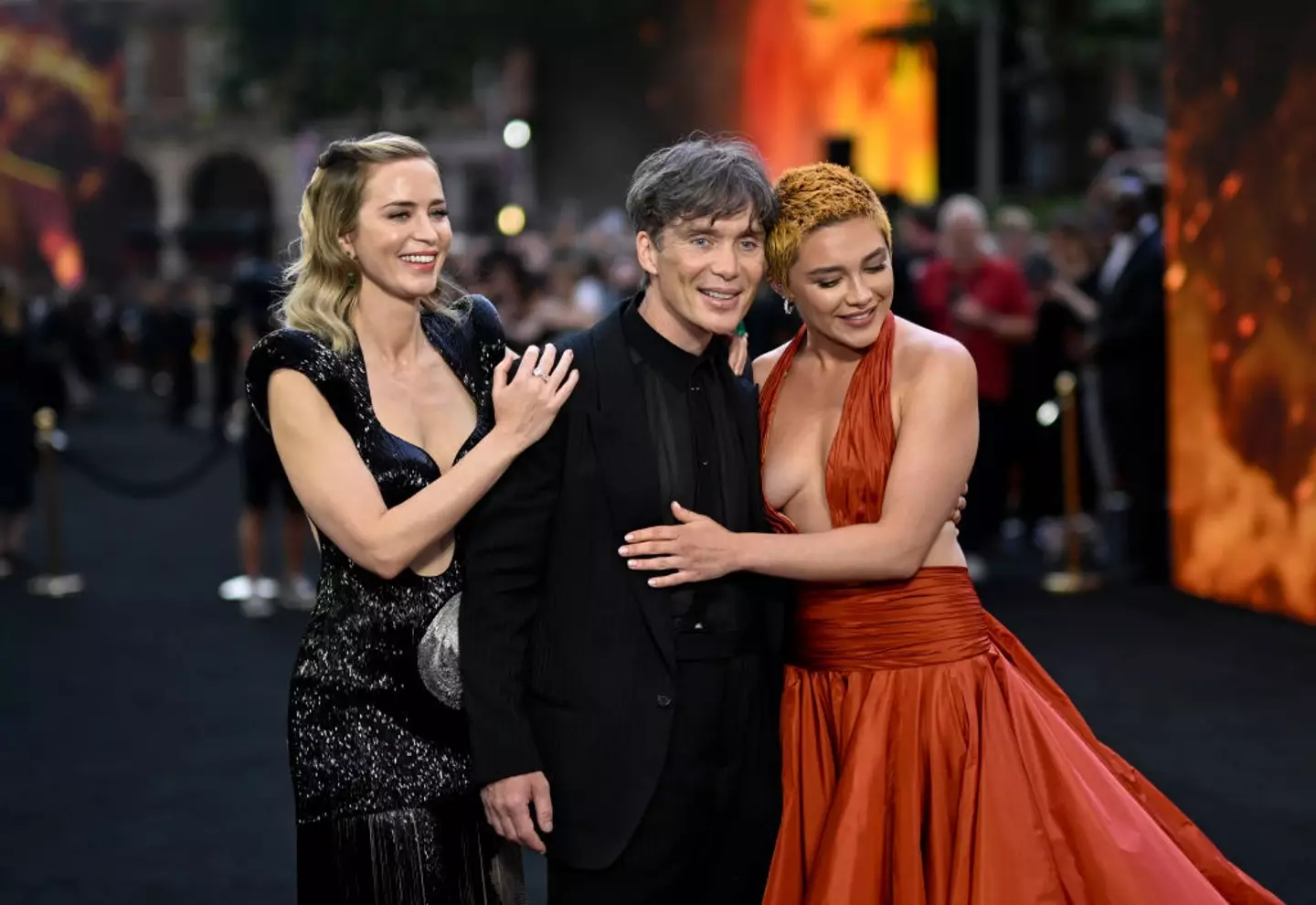 Bad news, the camera broke. Good news, Florence Pugh got to pick someone's brains about how cameras work. (Gareth Cattermole/Getty Images)