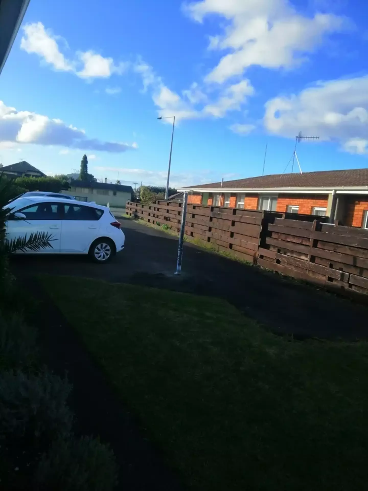 The pole in Sophie's driveway.