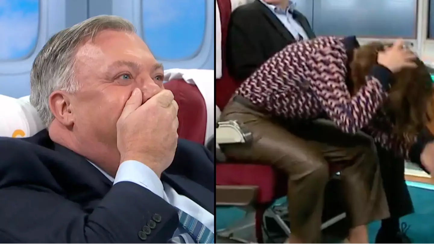 GMB viewers baffled as Ed Balls kicks Susanna Reid in the head live on air