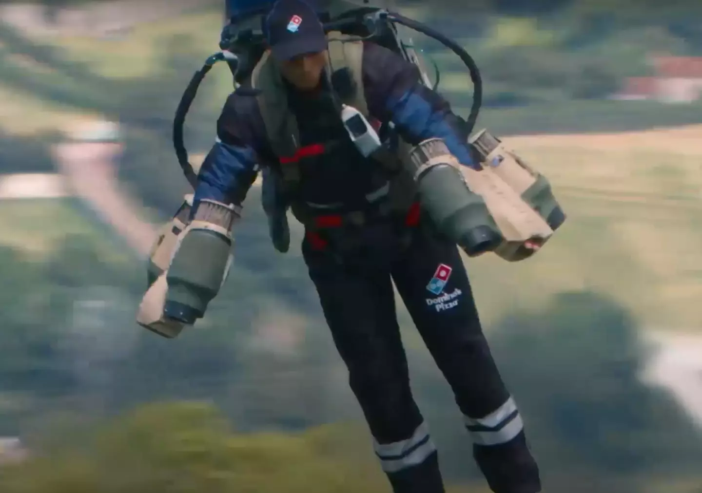 The jet pack delivery service is a world first.