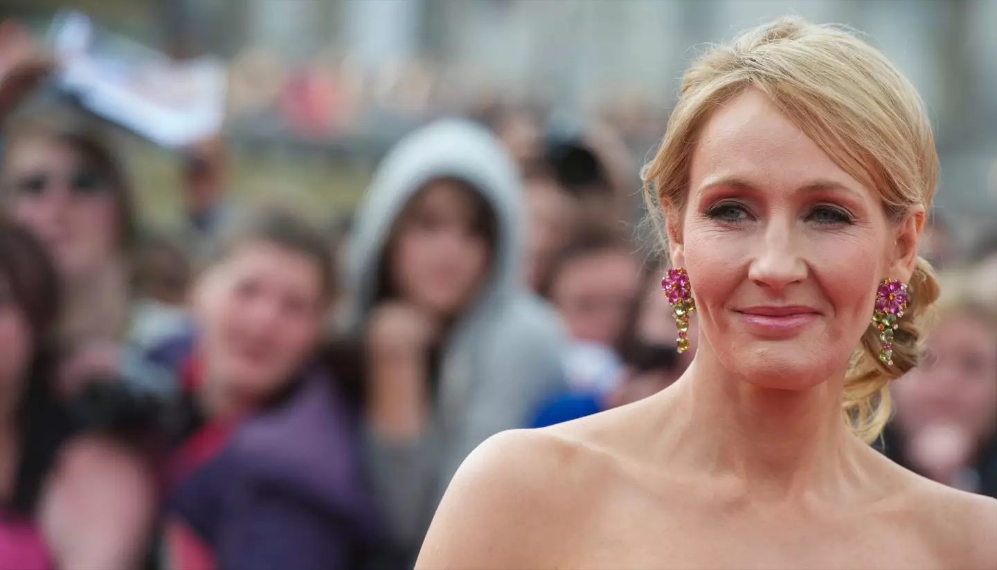JK Rowling on the red carpet for Harry Potter and the Deathly Hallows Part 2.