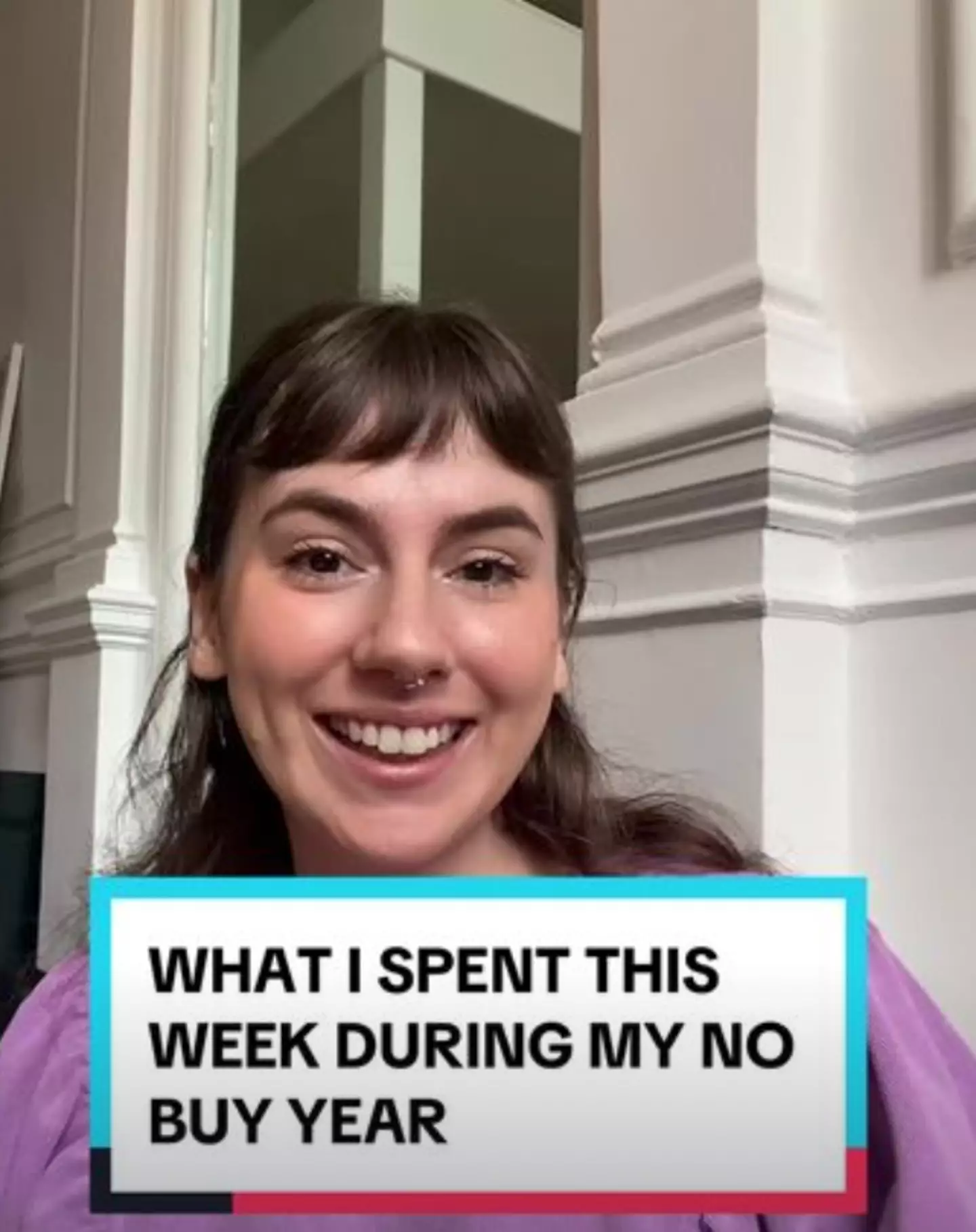 PhD student Mia Westrap is attempting a 'no-buy year' (TikTok/@miawestrap)