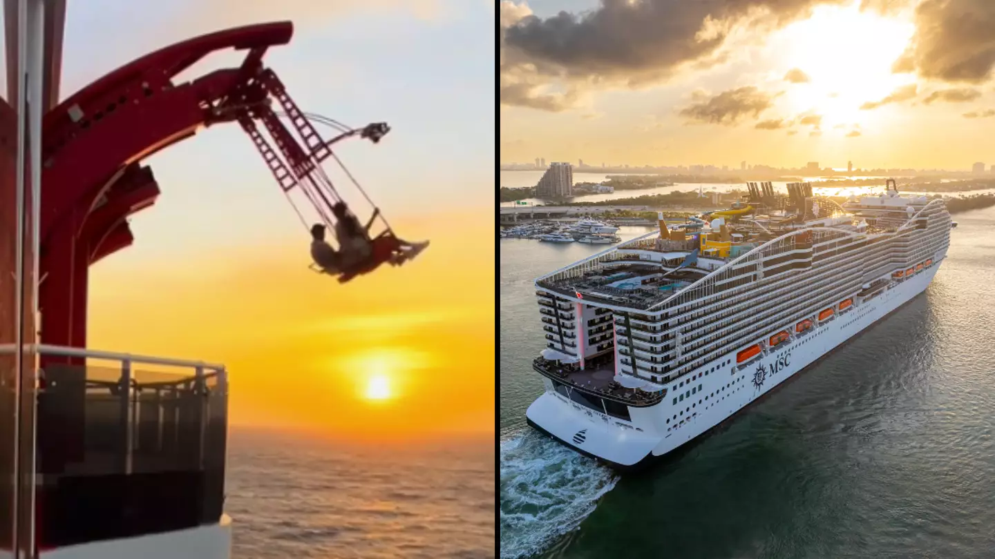 I went on a $1 billion cruise ship and was left dangling over the ocean 50 metres below