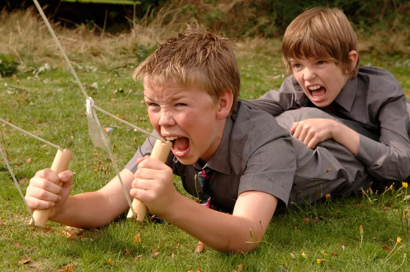 Will Poulter and Bill Milner in Son of Rambow.