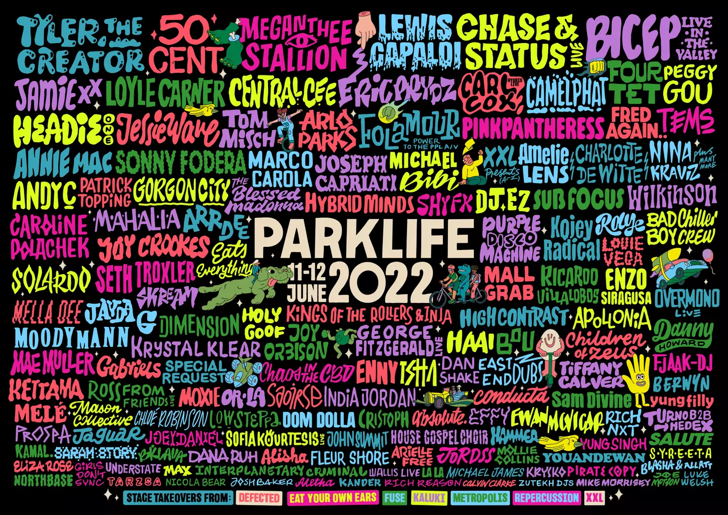 Lewis Capaldi, Tyler, the Creator and 50 Cent are among the names confirmed to headline Manchester's Parklife festival this summer (Parklife).