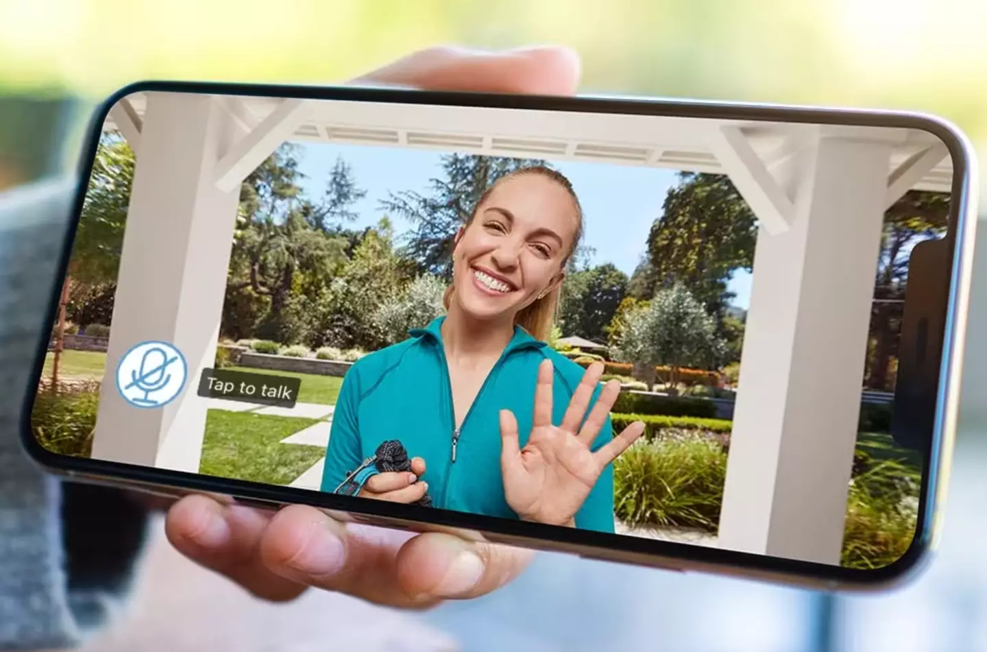 You can see who is at your door.