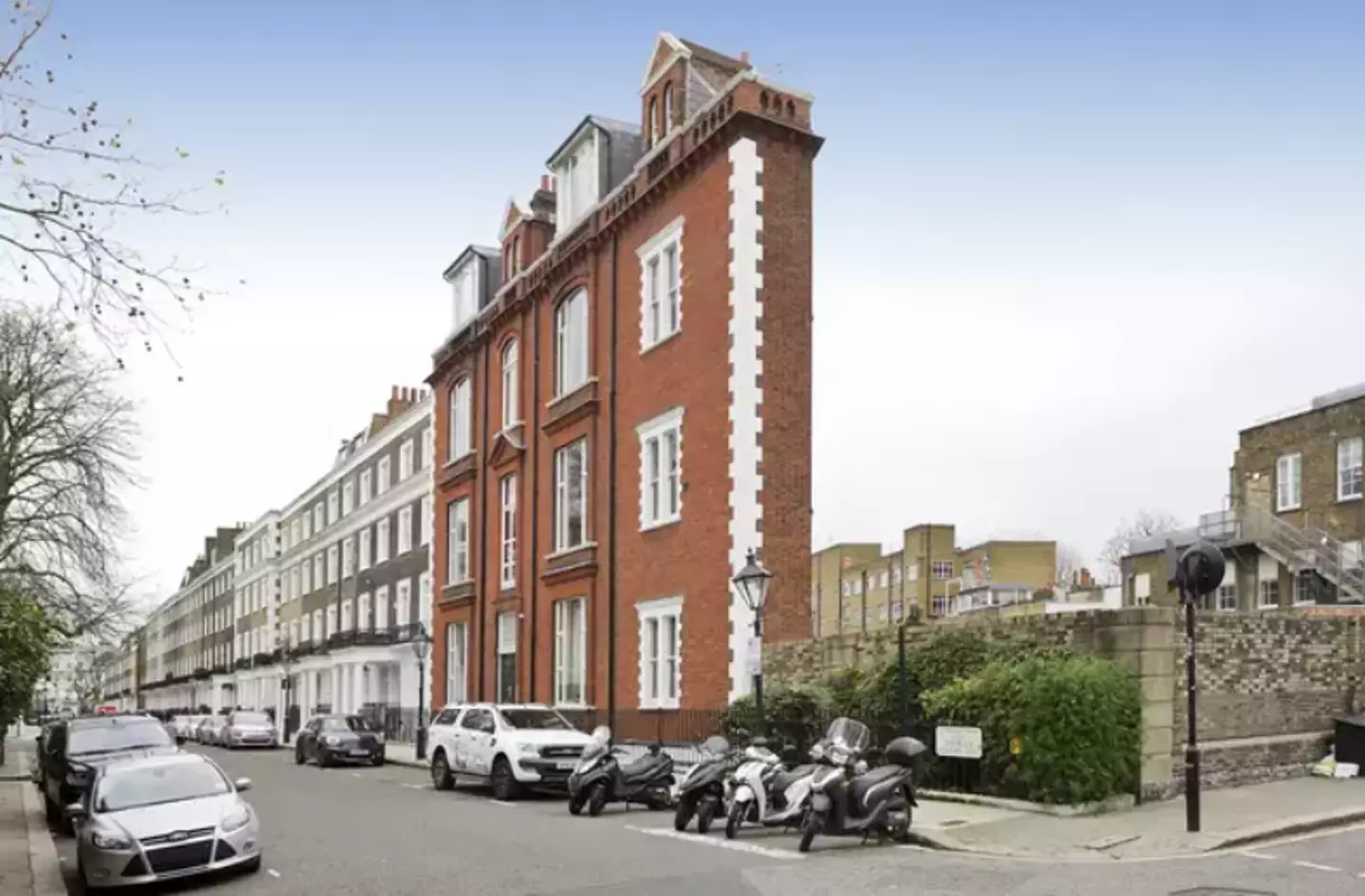 This skinny house has been branded one of London's coolest optical illusions.