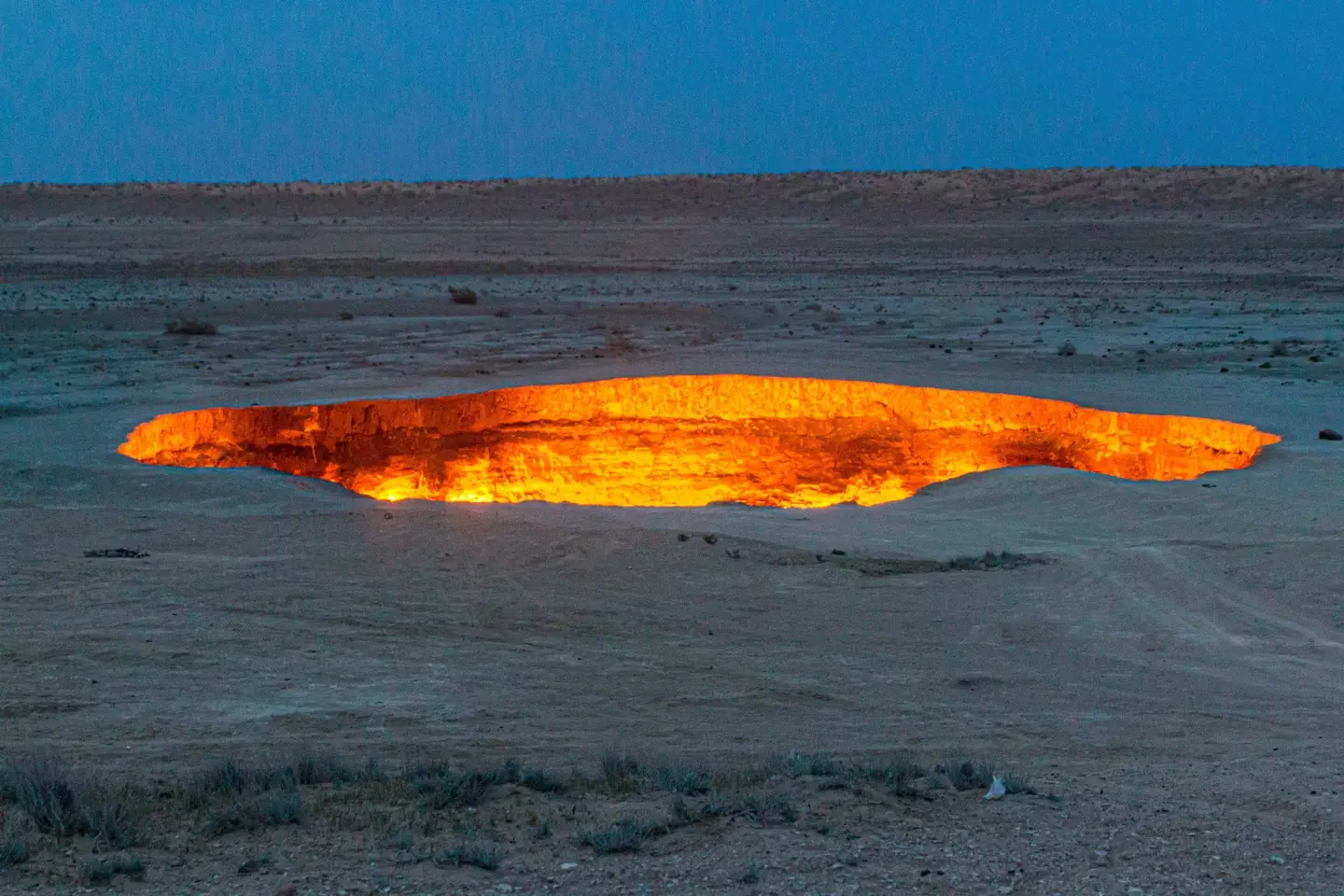 The hole has burning for more than 50 years.