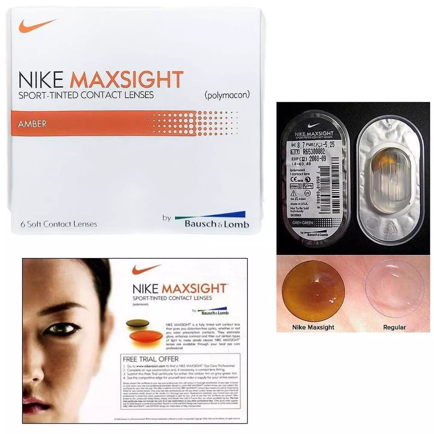 Fans are only just hearing of Nike’s UV-Blocking contact lenses.