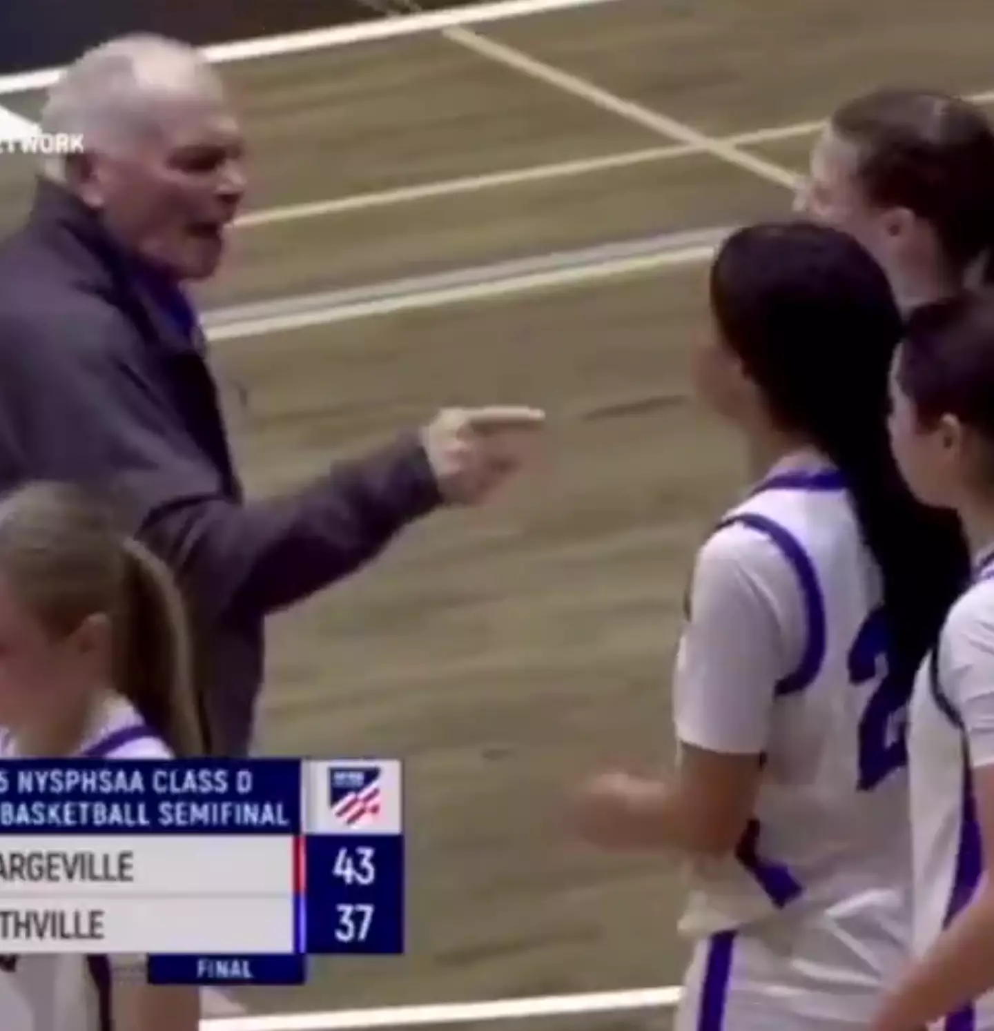 Another girl stepped in to stand up for her teammate (NFHS Network)