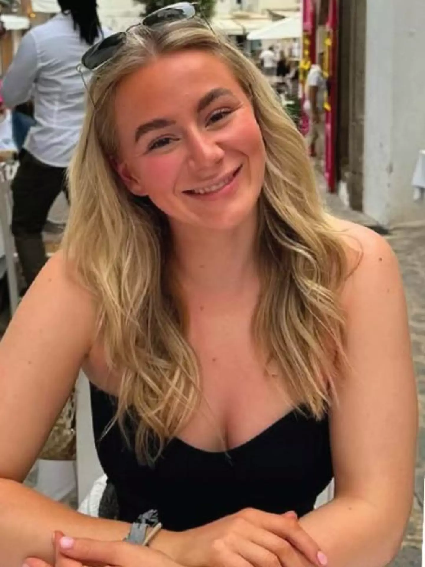 Manchester graduate Lucy Harrison, 23, was shot dead at her father's home in Texas (Handout)