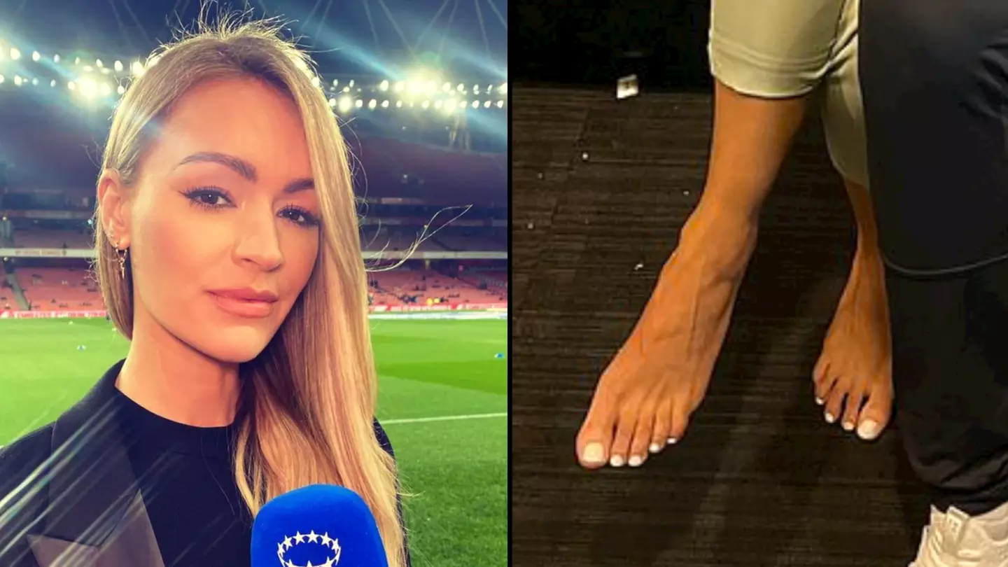Laura Woods says people keep sending her same DM about her feet