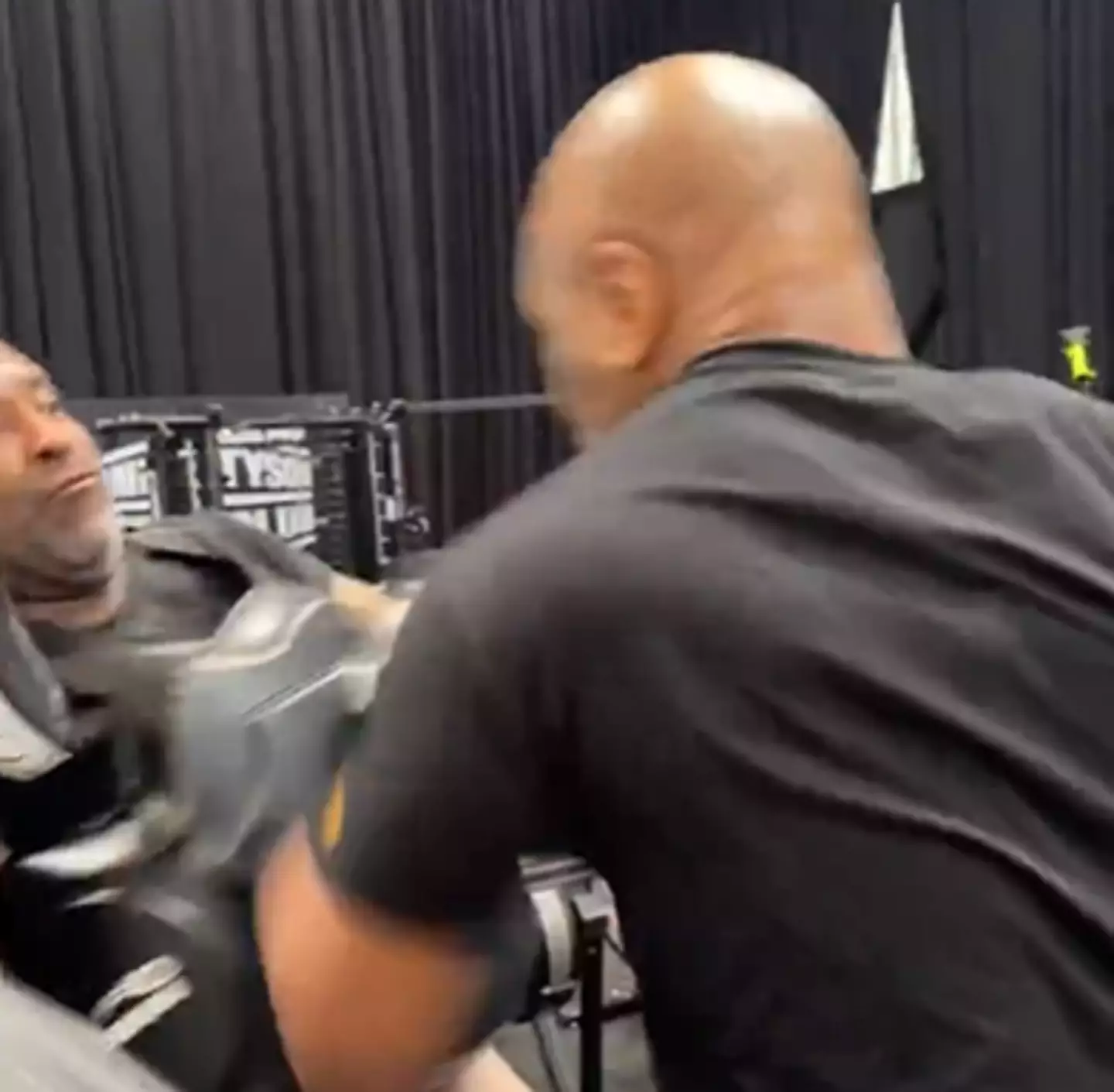 Mike Tyson has shared videos of himself training for the fight. (X/@MikeTyson)