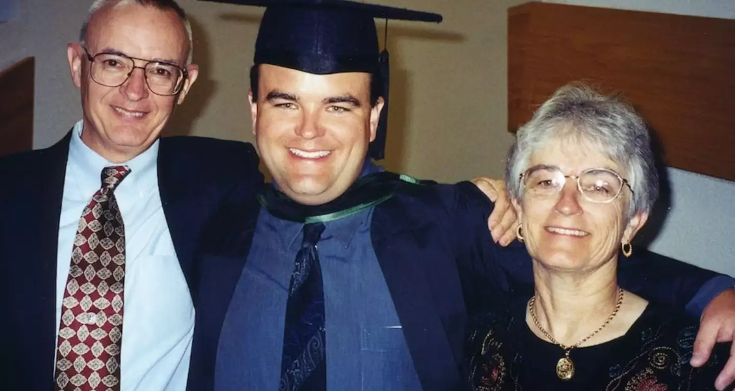 Andrew Bagby with his parents David and Kate.